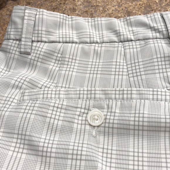 Pebble Beach Performance Shorts Mens 36 Gray White - Picture 11 of 17
